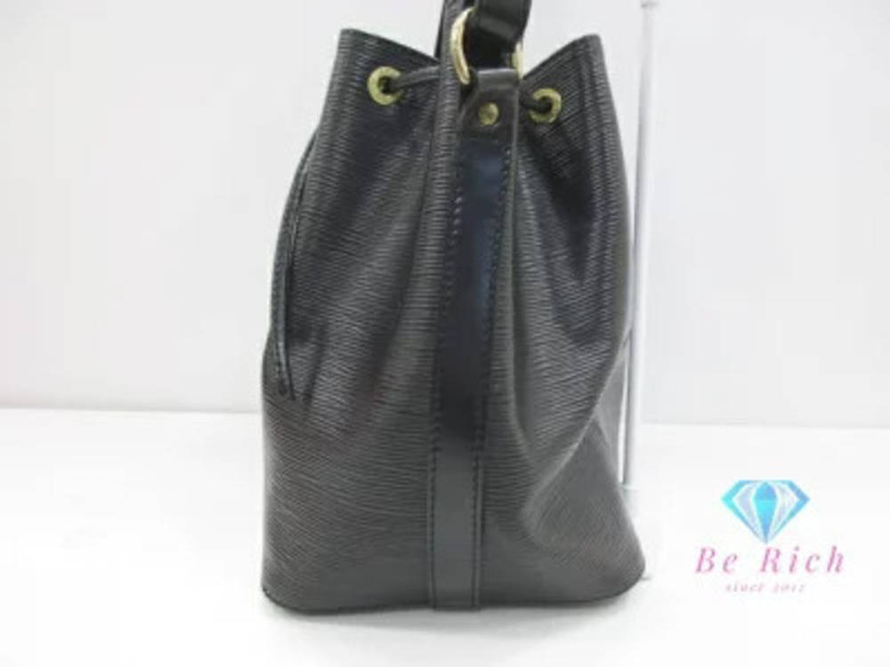 Louis Vuitton Epi Noe Noir Black Leather LV Drawstring Shoulder Bag Handbag - Picture 3 of 6